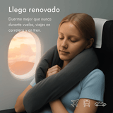 Almohada de viaje Infinity - soporte cervical ergonómica - viscoelástica compacta - VyFlair