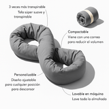 Almohada de viaje Infinity - soporte cervical ergonómica - viscoelástica compacta - VyFlair