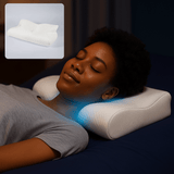 CozyRest Almohada Viscoelástica Cuello - Soporte Ergonómico - Alivio Dolor - VyFlair