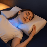 CozyRest Almohada de Cuello Espuma Viscoelástica - Soporte Ergonómico - Para Viaje - VyFlair