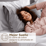 Funda Almohada Seda CozyRest - Pack 2 - Anti - frizz Hipoalergénica - VyFlair
