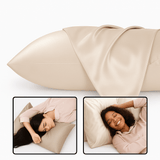 Funda Almohada Seda CozyRest - Pack 2 - Anti - frizz Hipoalergénica - VyFlair