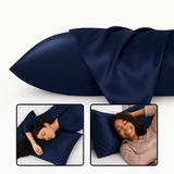 Funda Almohada Seda CozyRest - Pack 2 - Anti - frizz Hipoalergénica - VyFlair