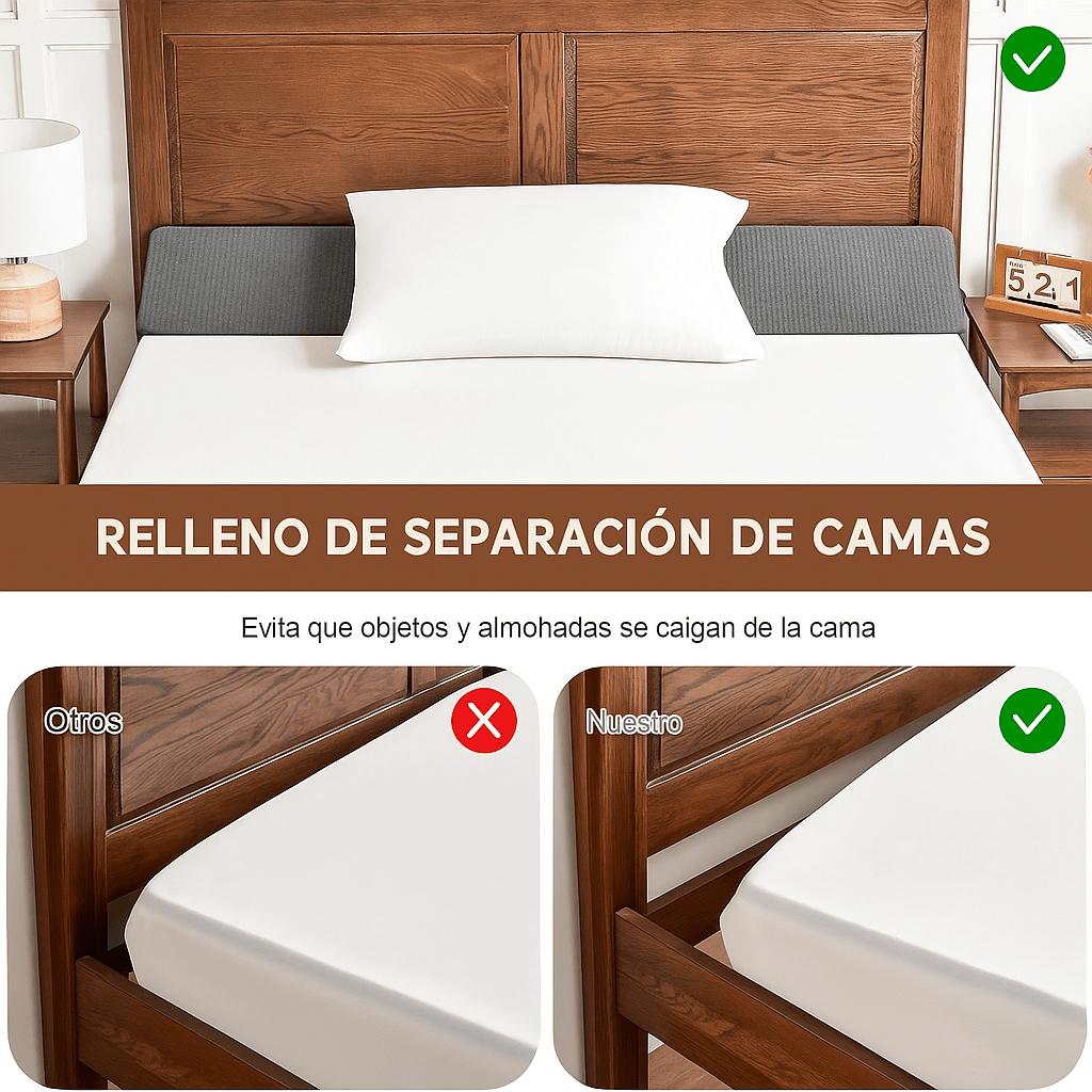 ElevateWedge - Almohada Rellenadora de Espacio - Para Cama - VyFlair