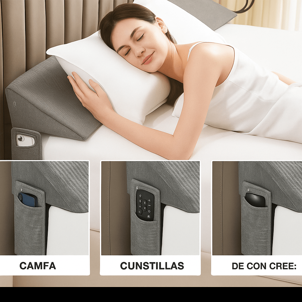 ElevateWedge - Almohada Rellenadora de Espacio - Para Cama - VyFlair