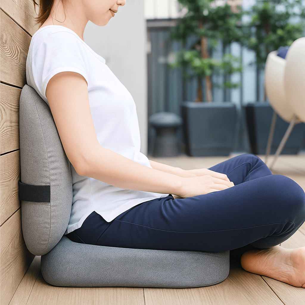 ORTHOSEAT - Conjunto de Comodidad Ortopédica - Cojín Asiento y Respaldo - VyFlair