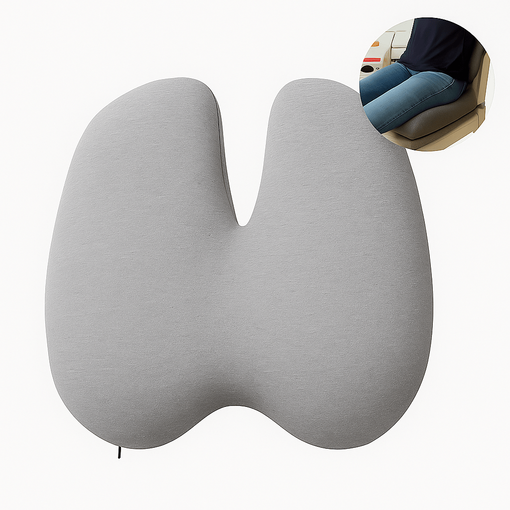 ORTHOSEAT - Conjunto de Comodidad Ortopédica - Cojín Asiento y Respaldo - VyFlair