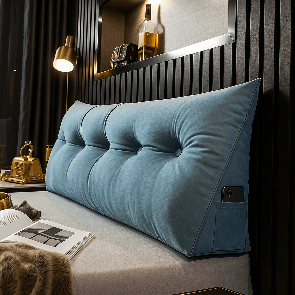 Almohada de Cuña de Lujo - Espuma Viscoelástica Ortopédica - Soporte Ergonómico - VyFlair