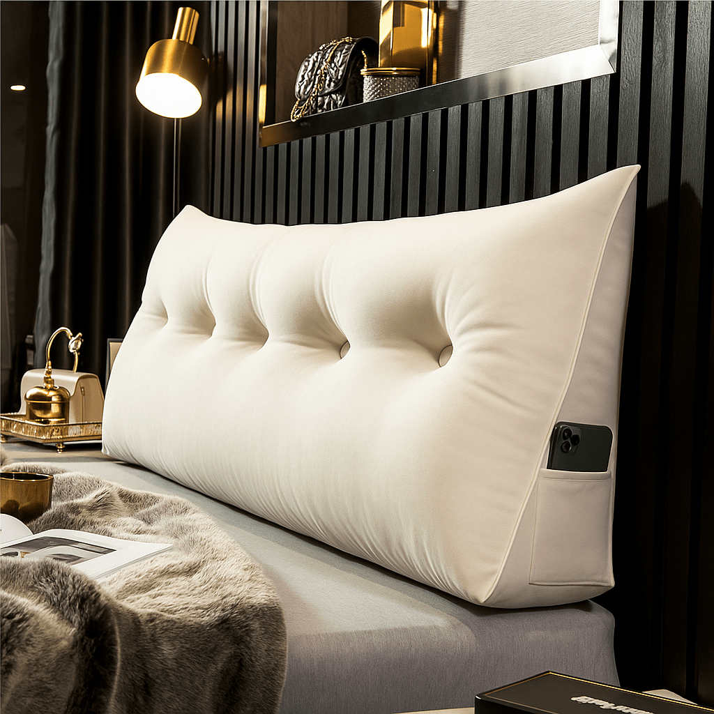 Almohada de Cuña de Lujo - Espuma Viscoelástica Ortopédica - Soporte Ergonómico - VyFlair