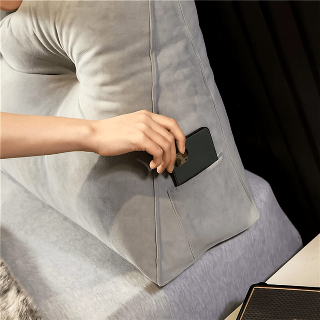 Almohada de Cuña de Lujo - Espuma Viscoelástica Ortopédica - Soporte Ergonómico - VyFlair