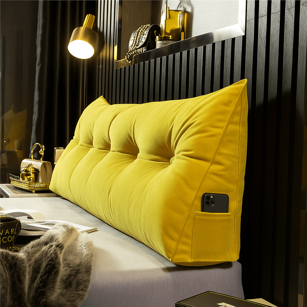 Almohada de Cuña de Lujo - Espuma Viscoelástica Ortopédica - Soporte Ergonómico - VyFlair