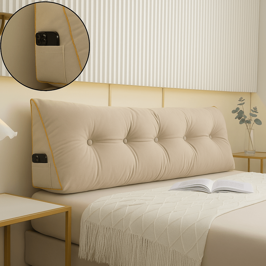 Almohada de Cuña Chic de Lujo - Soporte Cervical - Ergonómica - VyFlair