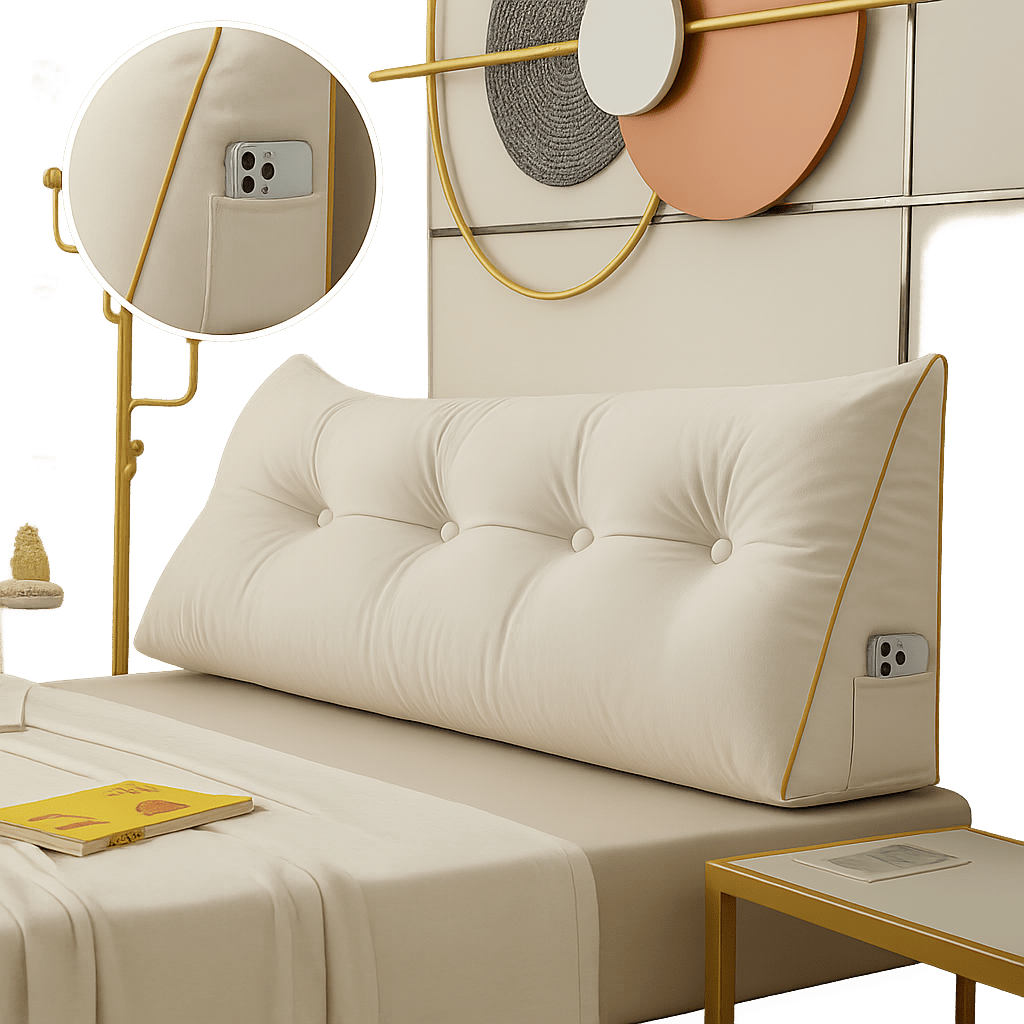 Almohada de Cuña Chic de Lujo - Soporte Cervical - Ergonómica - VyFlair