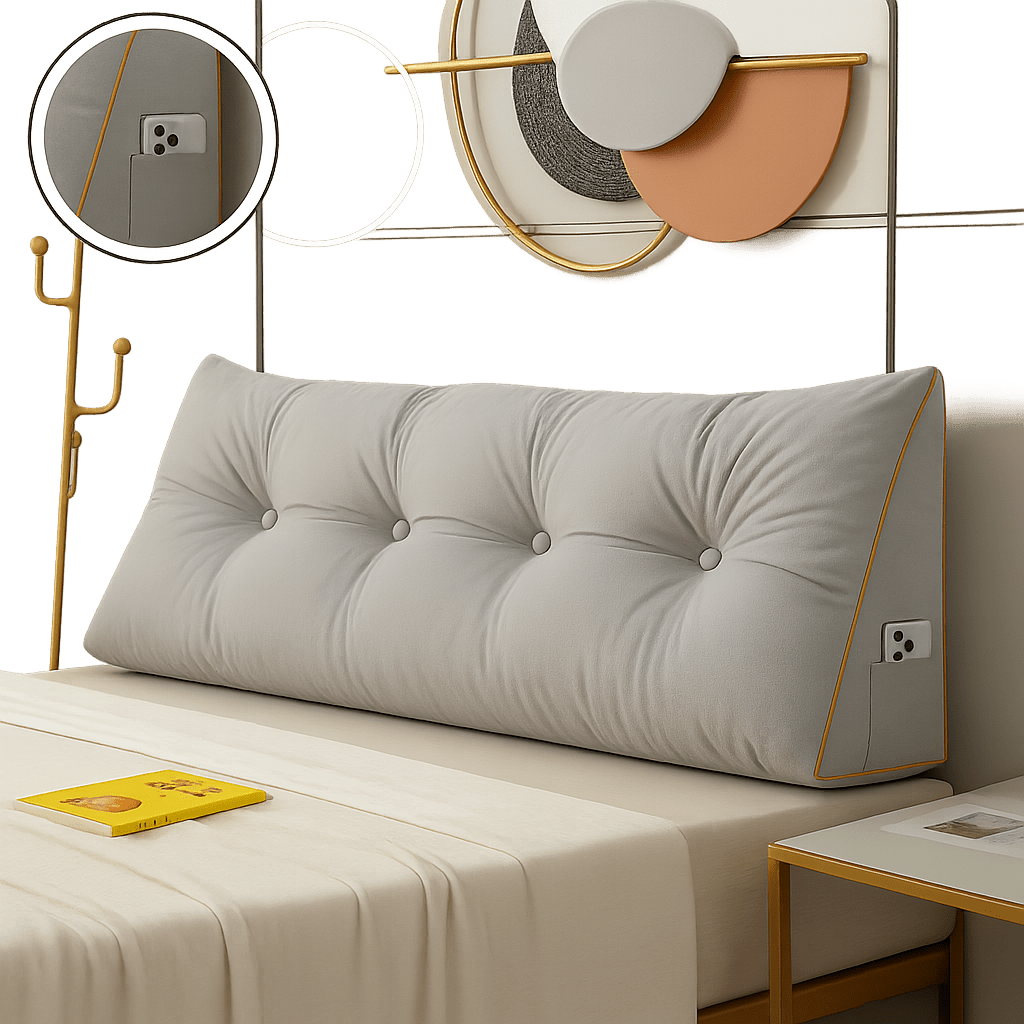 Almohada de Cuña Chic de Lujo - Soporte Cervical - Ergonómica - VyFlair