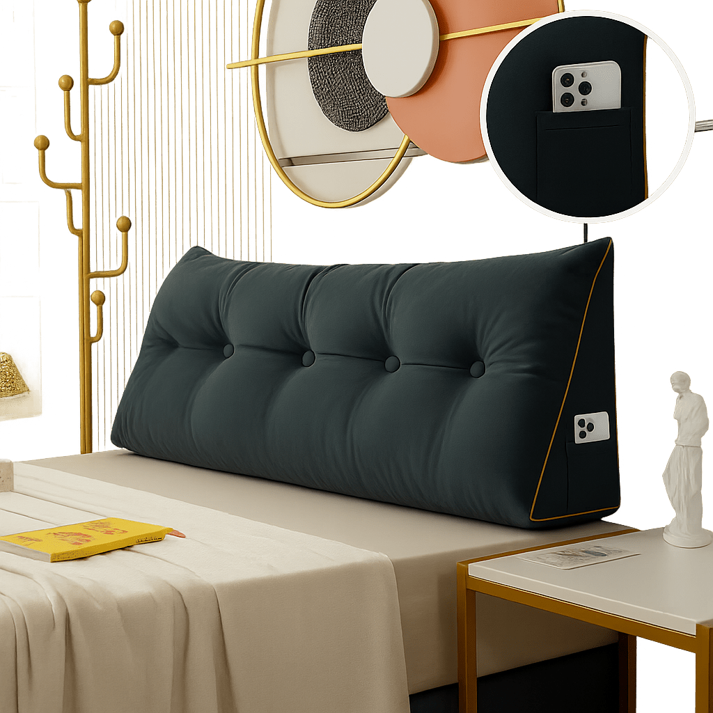Almohada de Cuña Chic de Lujo - Soporte Cervical - Ergonómica - VyFlair