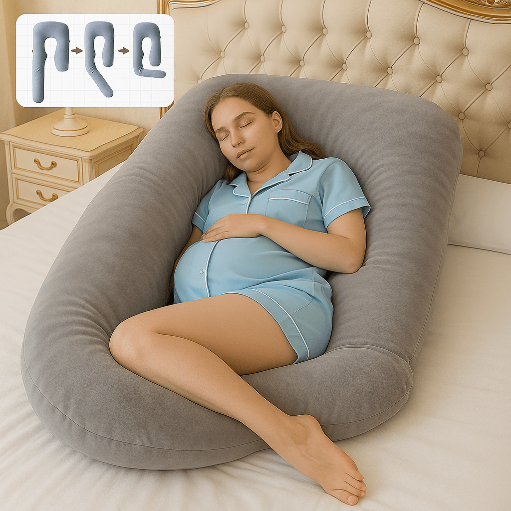ChillMom - Almohada para Embarazo - Soporte Ergonómico - Lavable - VyFlair
