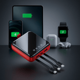 Mini Power Bank 20000mAh con 4 Cables - VyFlair