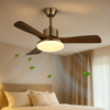 LuxeBreeze Ventilador de Techo de Madera con Luz - VyFlair
