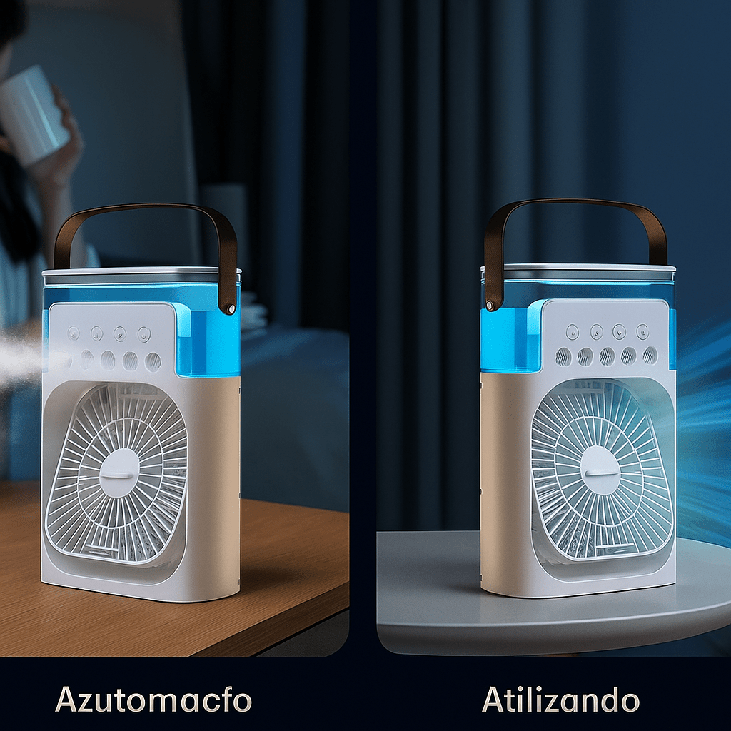 Ventilador Enfriador 3 en 1 LED Portátil Silencioso - VyFlair