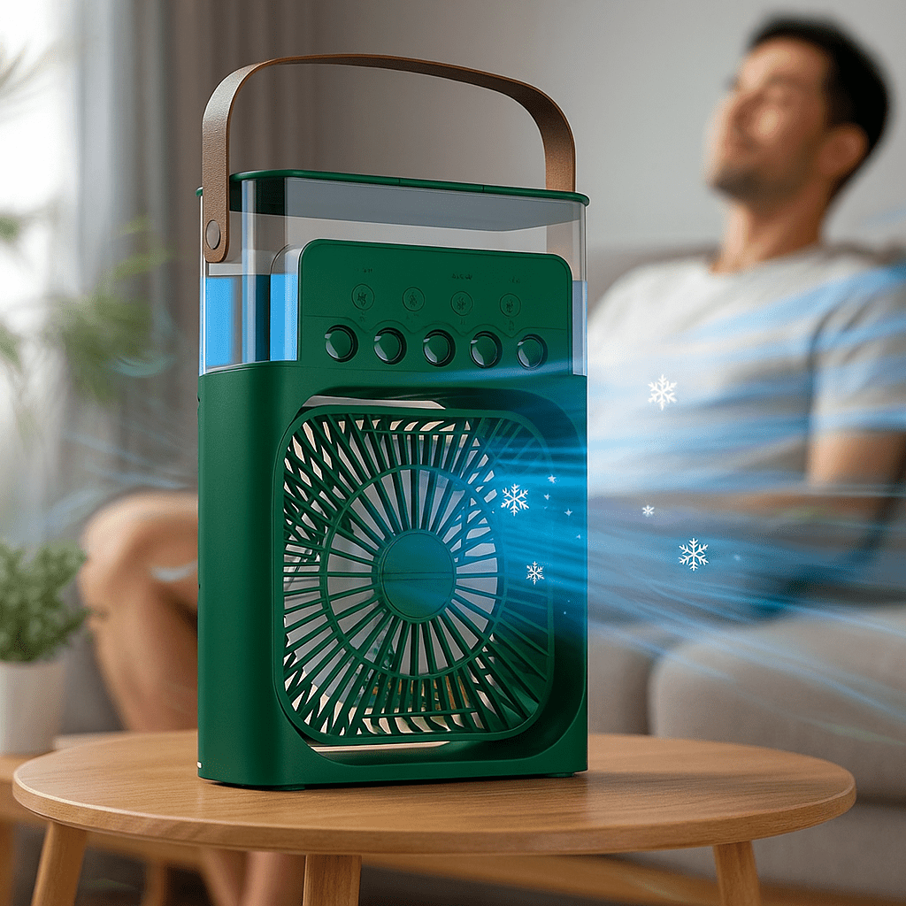 Ventilador Enfriador 3 en 1 LED Portátil Silencioso - VyFlair