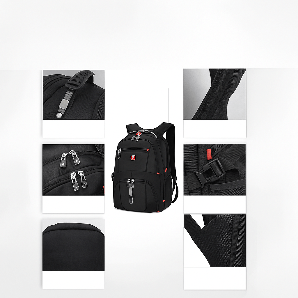 Mochila Impermeable Looply con Puerto USB para Laptop - VyFlair