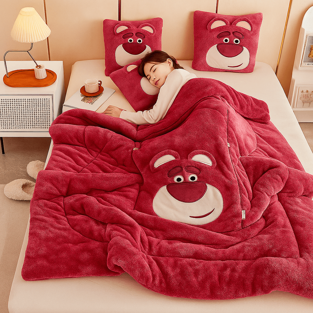 CozyNest Manta con Almohada 2 en 1 Portátil y Plegable - VyFlair