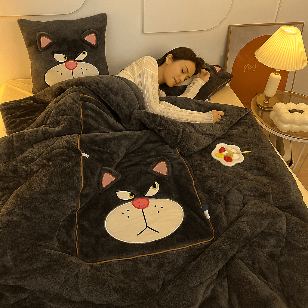 CozyNest Manta con Almohada 2 en 1 Portátil y Plegable - VyFlair