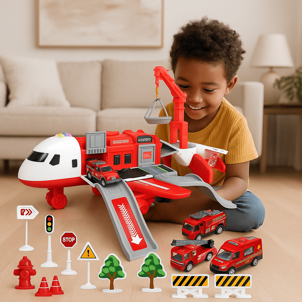 SkyExplorer – Set de Aviones y Vehículos para Niños Exploradores - VyFlair