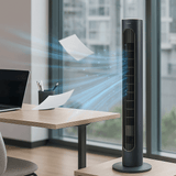 Ventilador de Torre 40" Oscilante con Control Remoto Silencioso - VyFlair