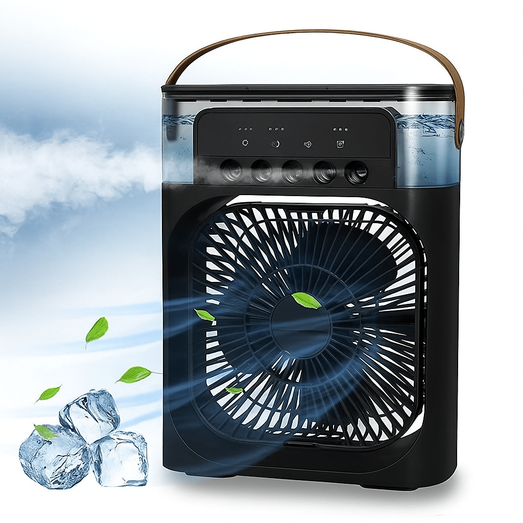 Mini Ventilador de Niebla de Hielo 2 en 1 Portátil - VyFlair