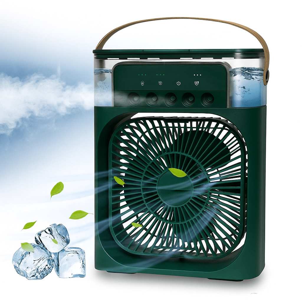 Mini Ventilador de Niebla de Hielo 2 en 1 Portátil - VyFlair