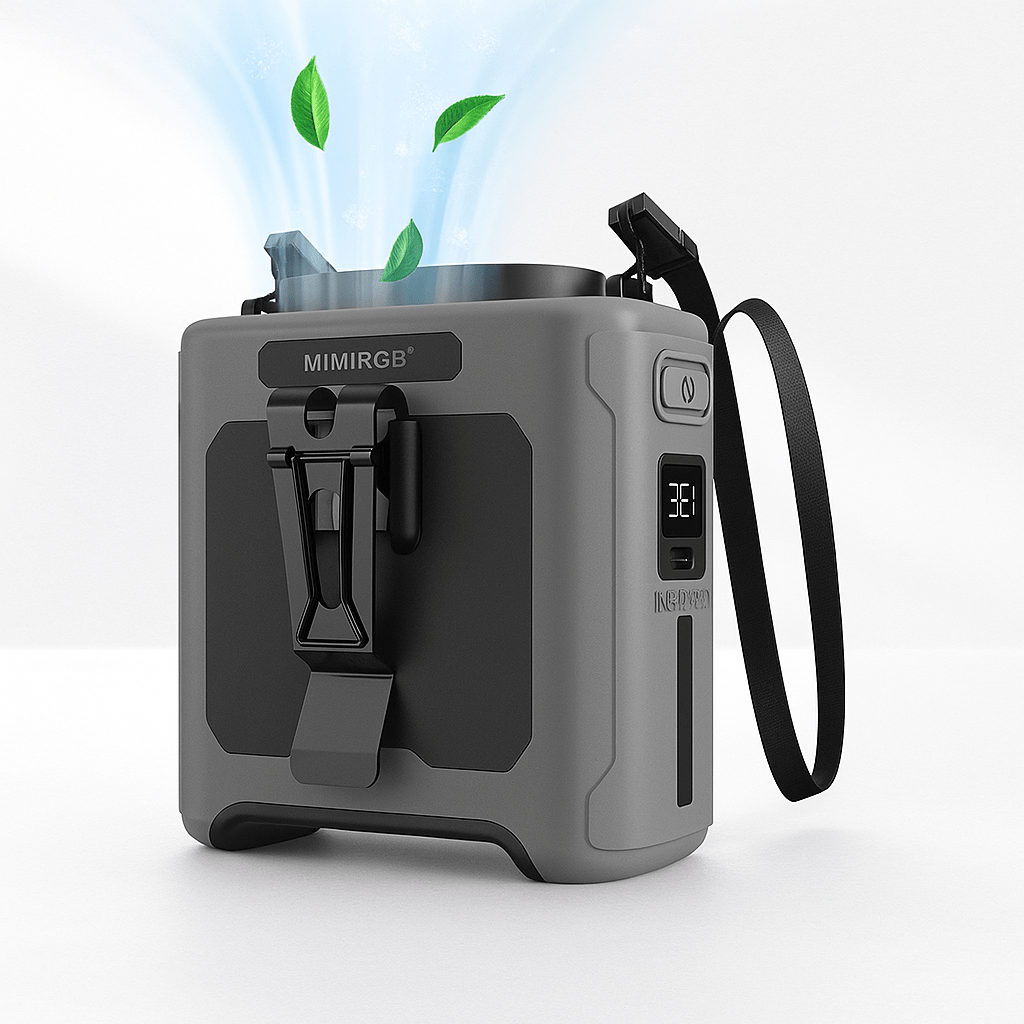 Ventilador Cintura Portátil con Power Bank y Linterna - VyFlair