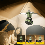 Ventilador Portátil Camping con Luz LED y Batería 6000mAh - VyFlair