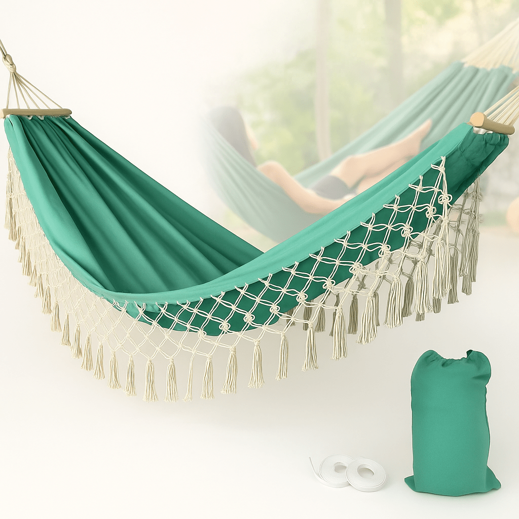 Hamaca Boho Velri de Algodón para Interior y Exterior - VyFlair