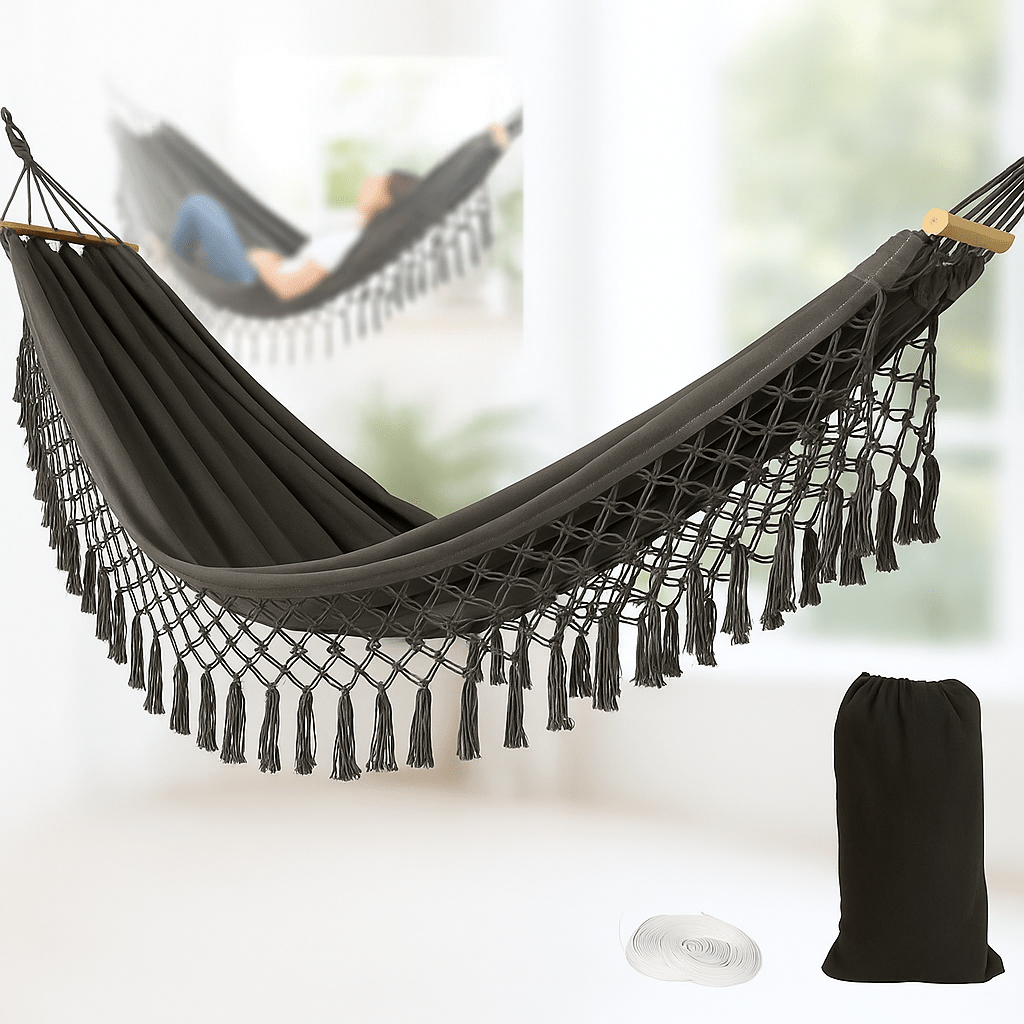 Hamaca Boho Velri de Algodón para Interior y Exterior - VyFlair