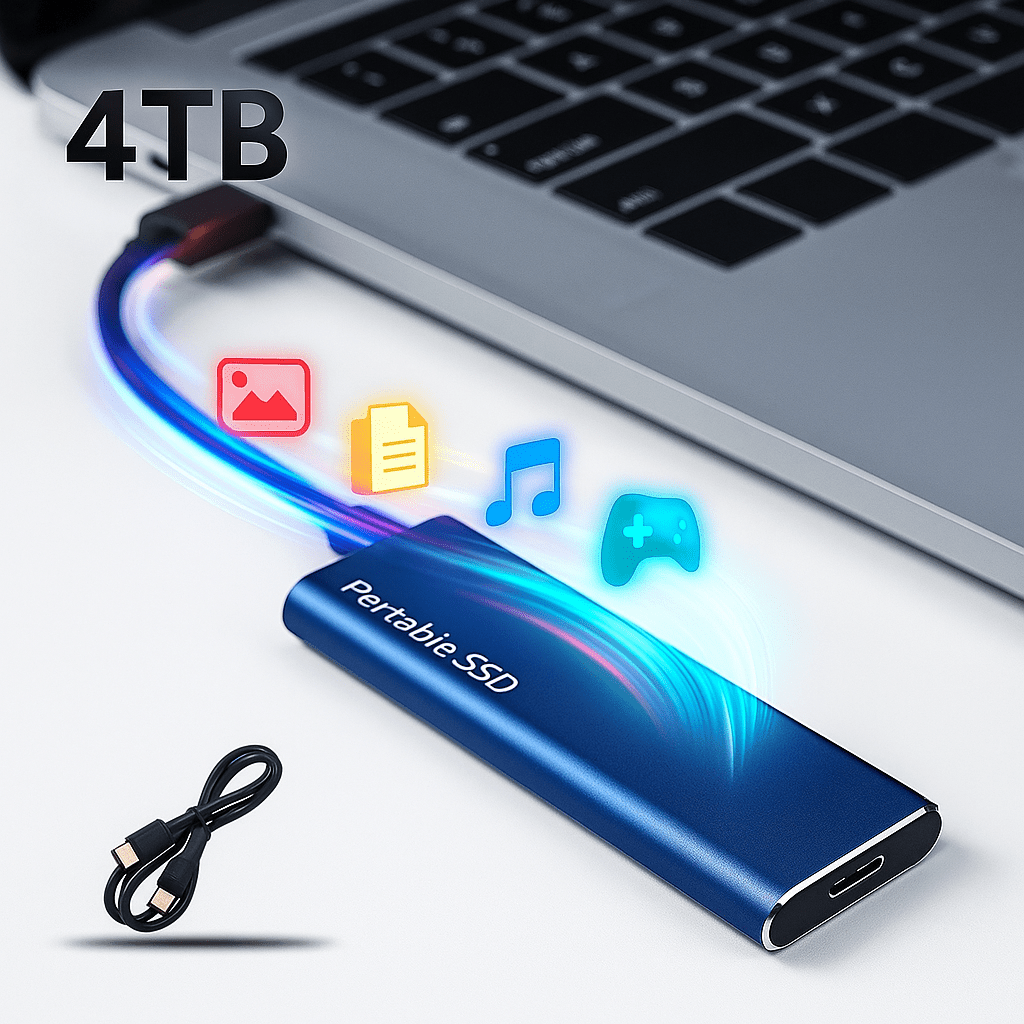Disco Duro SSD Externo 128TB USB 3.2 Rápido - VyFlair
