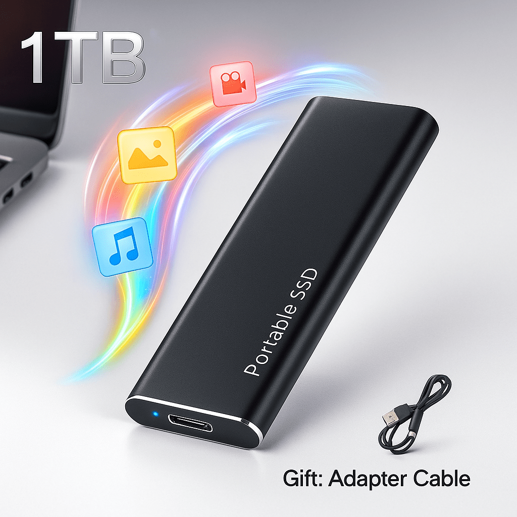 Disco Duro SSD Externo 128TB USB 3.2 Rápido - VyFlair