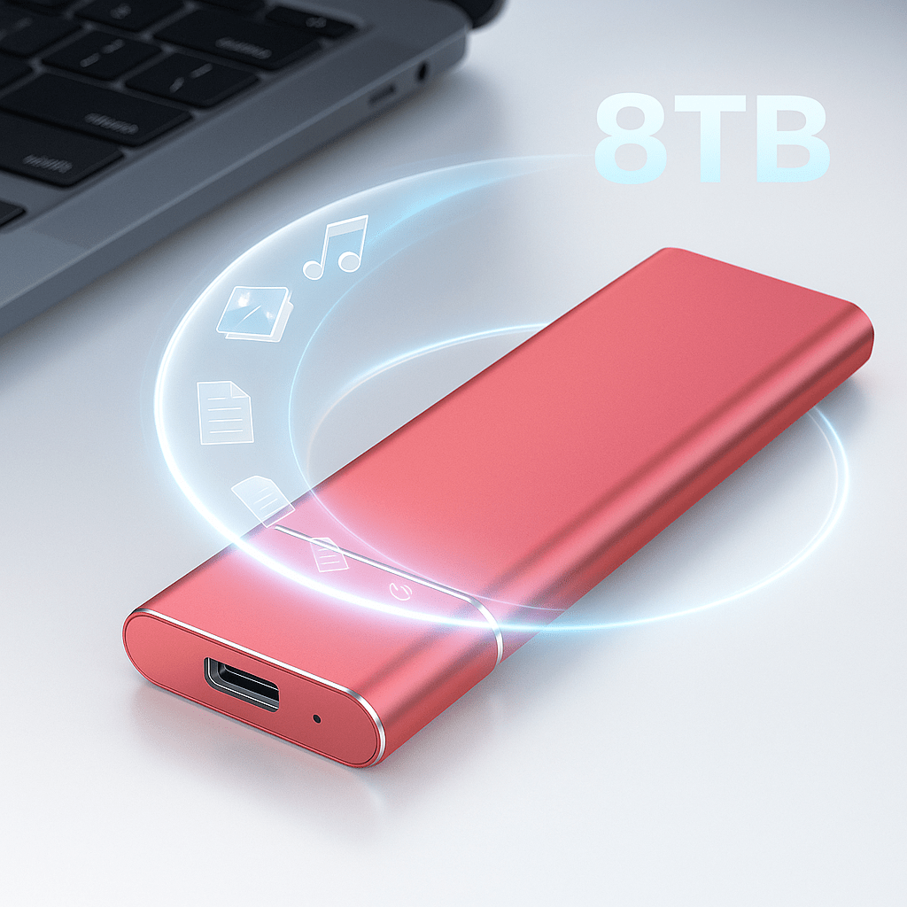 Disco Duro Externo Portátil 8TB Alta Velocidad - VyFlair