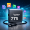 Unidad SSD portátil - almacenamiento compacto - alta velocidad - VyFlair