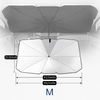 Protector Solar Plegable para Coche – Parasol Reflectante de Titanio Plateado - VyFlair