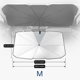 Protector Solar Plegable para Coche – Parasol Reflectante de Titanio Plateado - VyFlair