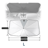 Protector Solar Plegable para Coche – Parasol Reflectante de Titanio Plateado - VyFlair