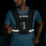 Chaleco Reflectante para Correr con Bolsa Frontal - VyFlair