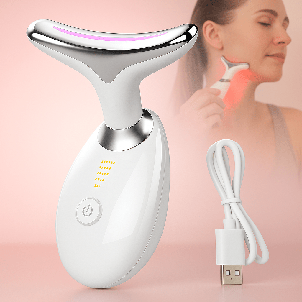 AgeDefy Masajeador EMS con Terapia LED Facial - VyFlair