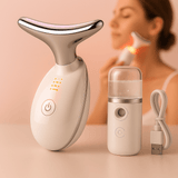 AgeDefy Masajeador EMS con Terapia LED Facial - VyFlair