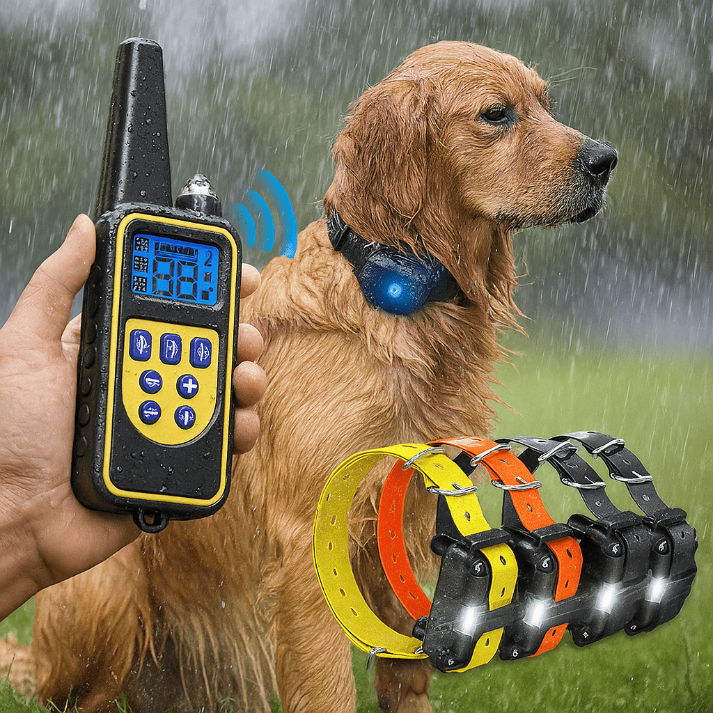 Collar de Perro Eléctrico Impermeable con Control Remoto - VyFlair
