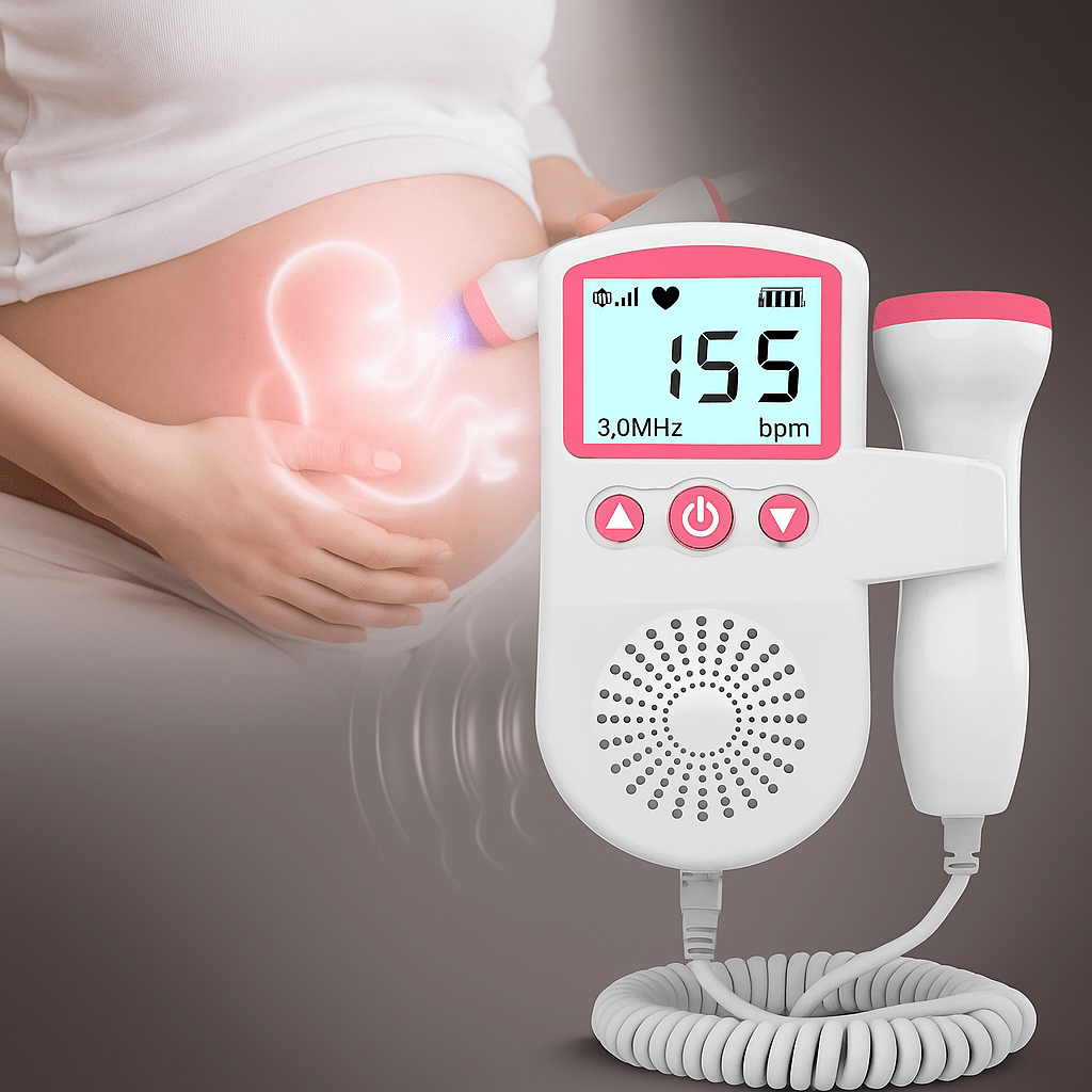 Doppler Fetal Portátil con Pantalla y Altavoz - VyFlair