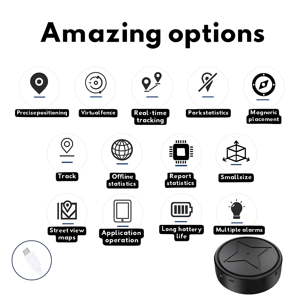 Mini Rastreador GPS Magnético Tiempo Real
