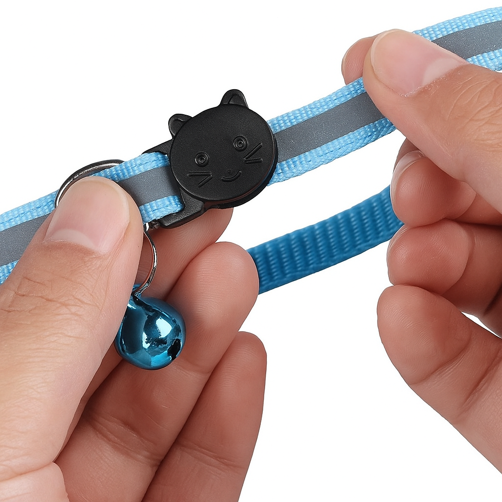 Collar GPS para Gatos – Reflectante, Impermeable y Compatible con AirTag