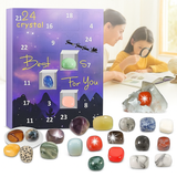Calendario de Adviento Crystalgems 2025 | 24 Piedras Preciosas Naturales para Exploradores y Coleccionistas
